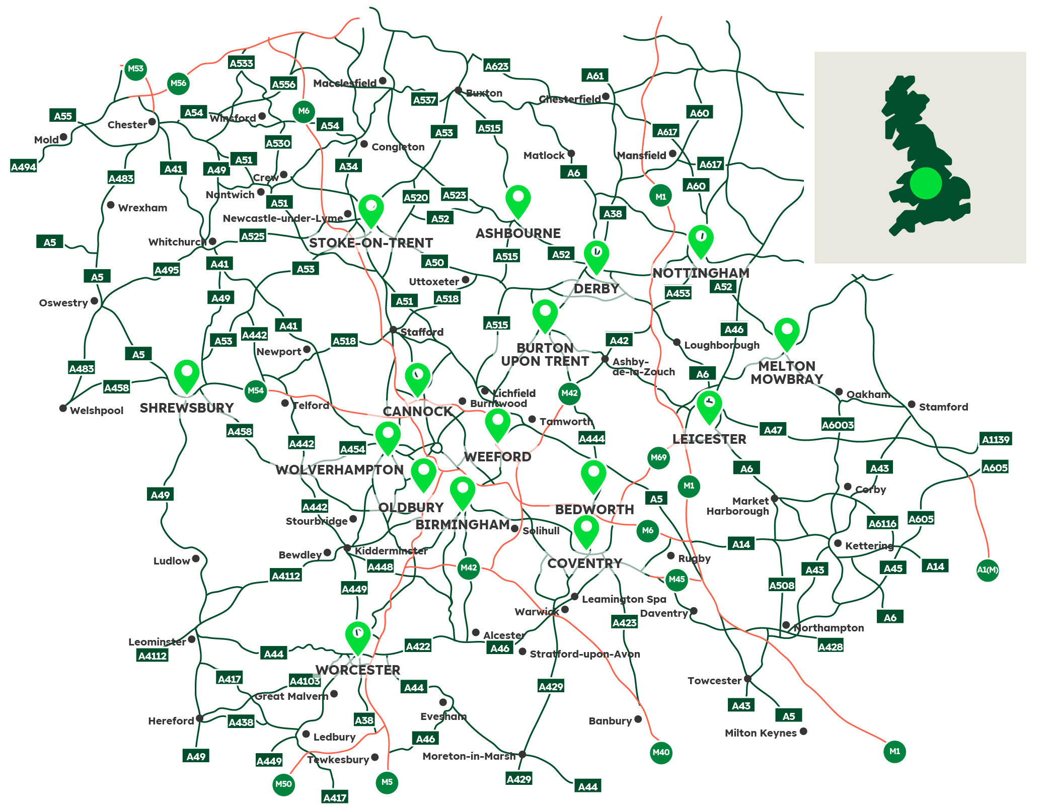 Concrete West Area Sales Map