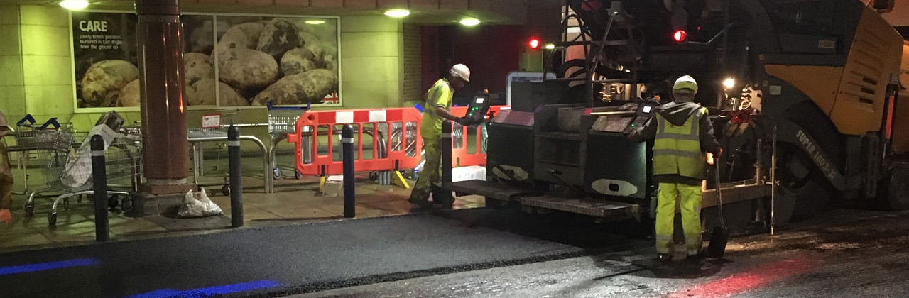 Tesco chooses Hanson sustainable asphalt as car park solution